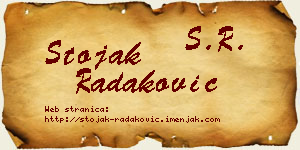 Stojak Radaković vizit kartica
